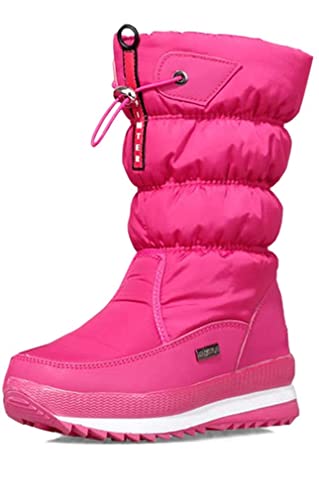 Solshine Damen Halbschaft Gefütterte Wasserdichte Schneestiefel 949 (Pink, numeric_36) von Solshine