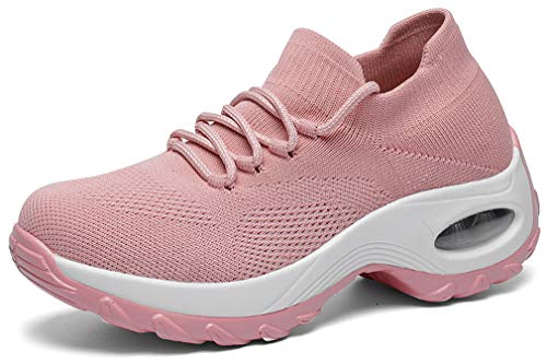 Solshine Damen Schnür Air Sneakers Laufschuhe Sportschuhe 800 Rosa 40 EU von Solshine