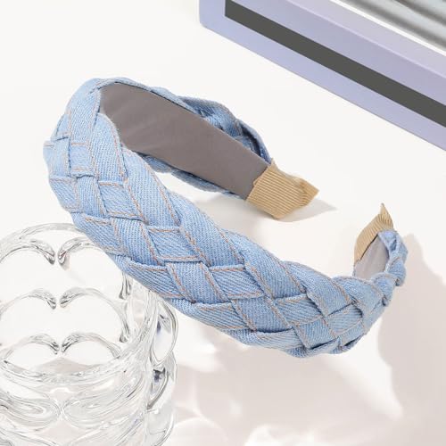 Süße Haarbänder für Damen, Teenager, Mädchen, Vintage, 1940er-Jahre, Haar-Accessoires, modische Jeans, faltbar und mit Tinte bedruckt, Premium-Haarbänder für den Alltag, Party, Geschenke Süße Haarbänder für Damen, Teenager, Mädchen, Vintage, 1940er-Jahre, Haar-Accessoires, modische Jeans, faltbar und mit Tinte bedruckt, Premium-Haarbänder für den Alltag, Party, Geschenke von Somerway