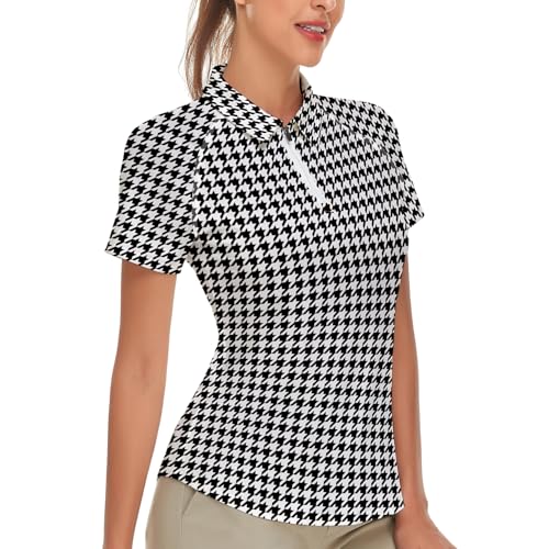 Soneven Damen Poloshirt Kurzarm Leichtes Polohemd Sport Tshirt 1/4 Reißverschluss Bluse Atmungsaktiv Schnelltrocknend für Golf Tennis Soneven Damen Poloshirt Kurzarm Leichtes Polohemd Sport Tshirt 1/4 Reißverschluss Bluse Atmungsaktiv Schnelltrocknend für Golf Tennis von Soneven