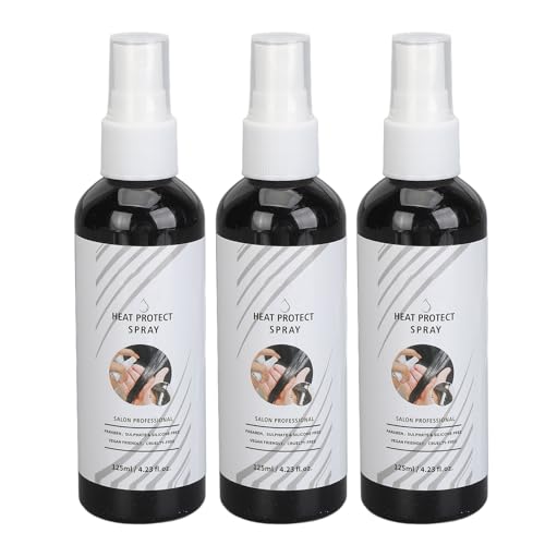 Sonew Haar-Hitzeschutzspray, 3 X 125 Ml Hitzeschutzspray für die Haarstyling-Pflege für Männer und Frauen, Haarspray in Reisegröße für den Täglichen Gebrauch und Im Friseursalon von Sonew