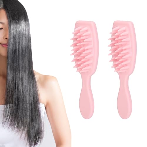Sonew Kamm mit Großen Zähnen, 2 Stück, Blauer Massagekamm mit Langer Hand für Männer und Frauen, Langes und Kurzes Haar, Silikon-Haarbürste für Shampoo und den Täglichen Gebrauch Sonew Kamm mit Großen Zähnen, 2 Stück, Blauer Massagekamm mit Langer Hand für Männer und Frauen, Langes und Kurzes Haar, Silikon-Haarbürste für Shampoo und den Täglichen Gebrauch von Sonew