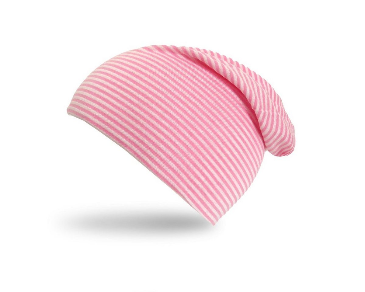 Sonia Originelli Beanie Beanie Mütze Kleinkind "Streifen-UNI" Maritim Baby Jersey von Sonia Originelli