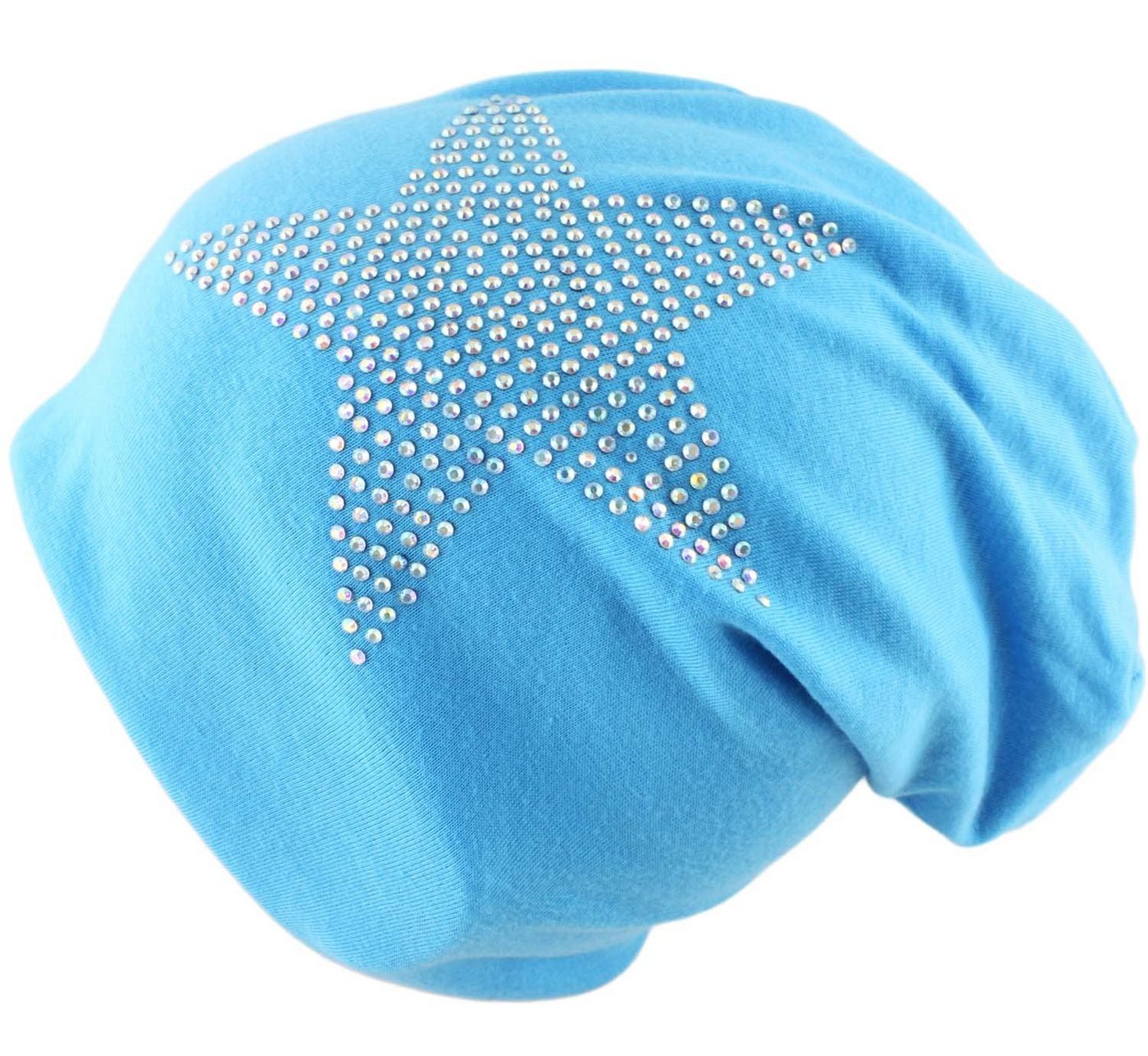 Sonia Originelli Beanie Beanie Mütze Kind "Prisma Stern" Strasssteine Kindermütze von Sonia Originelli