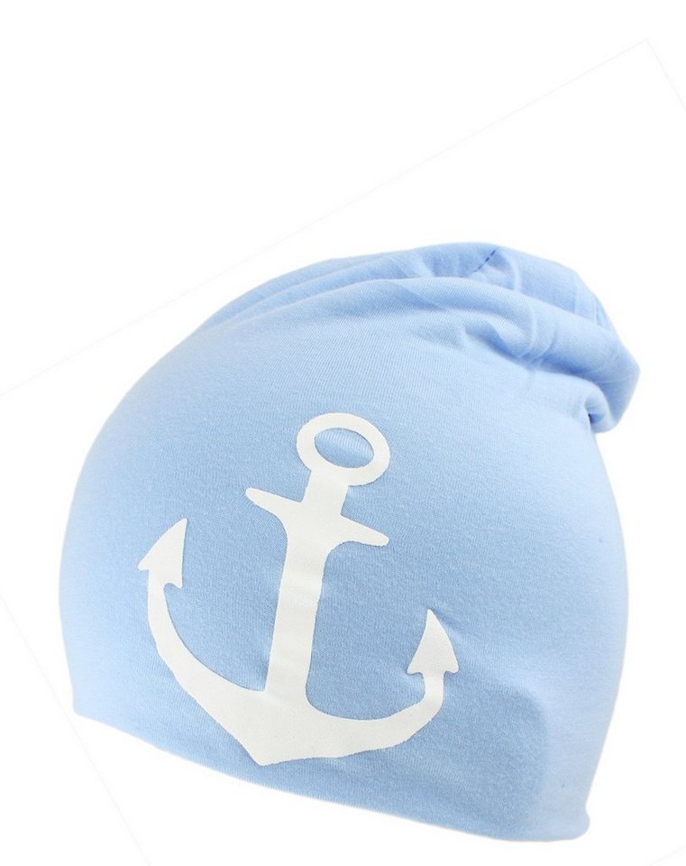 Sonia Originelli Beanie Beanie Mütze Kind "Anker" Kindermütze Maritim von Sonia Originelli