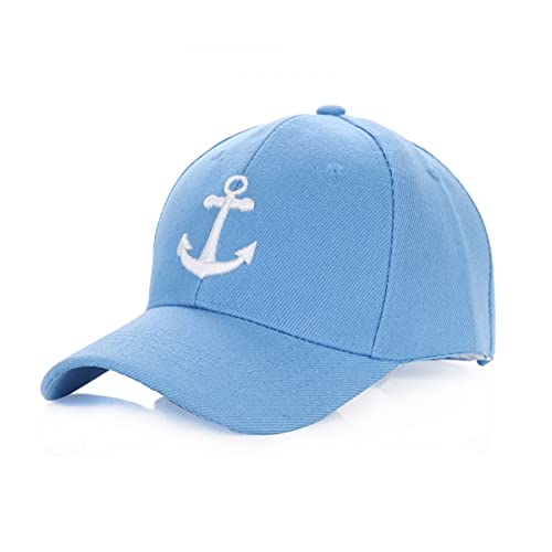 Sonia Originelli Kinder Baseball Cap Anker Mütze Maritim Snapback Unisex Farbe Hellblau von Sonia Originelli