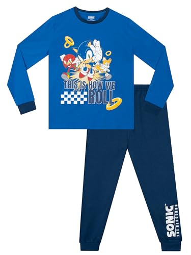 Sonic Schlafanzug | Schlafanzüge Für Jungen | Jungen Pyjama | Blau 140 von Sonic The Hedgehog