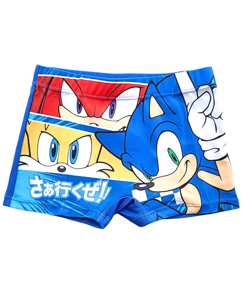 Sonic The Hedgehog Badehose SEGA Schwimmhose - Jungen Bademode Gr. 104 - 152 cm von Sonic The Hedgehog