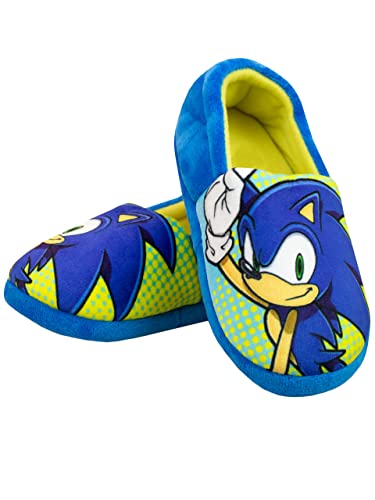 Sonic The Hedgehog Jungen Hausschuhe Blau 27 von Sonic The Hedgehog