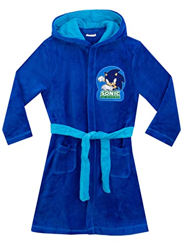 Sonic The Hedgehog Jungen Sonic der Igel Bademantel Blau 152 von Sonic The Hedgehog