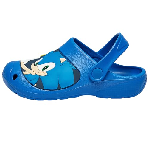 Sonic The Hedgehog Kinderschuhe Jungen | Sonic Schuhe Für Kinder | Strand Schuhe Kinder | Sommer Sandalen Jungen | Blau 29 von Sonic The Hedgehog