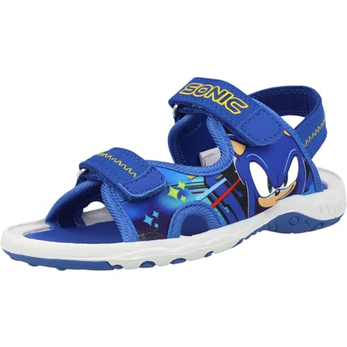 Sonic The Hedgehog XM Sports Sandal Blau/Weiß Synthetik 34 EU von Sonic The Hedgehog