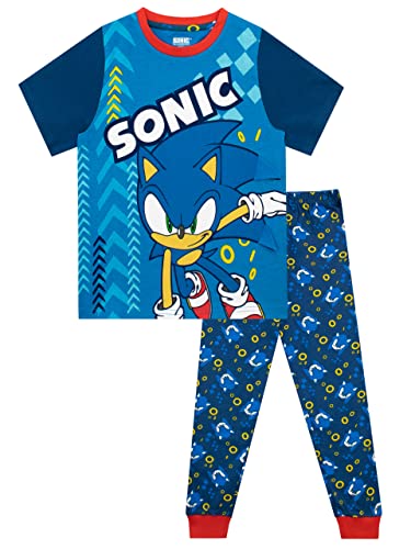 Sonic The Hedgehog Jungen Schlafanzug Blau 146 von Sonic The Hedgehog