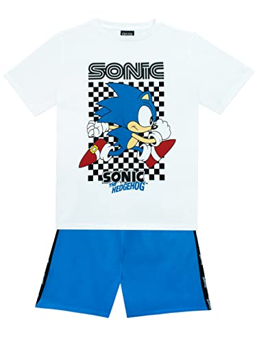 Sonic The Hedgehog Jungen T-Shirt und Shorts Set Kinder Gaming Outfit Blau 116 von Sonic The Hedgehog