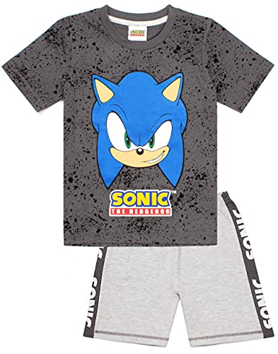 Sonic the Hedgehog Pyjamas Jungen Zeichen Spielerin Hemd Kurze Hose PJS Set 11-12 Jahre von SONIC