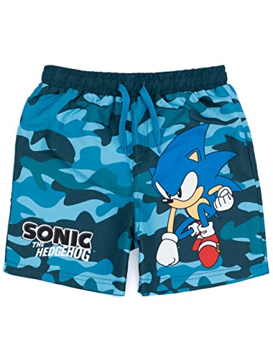 SONIC The Hedgehog Schwimmshorts Jungen Camo Schwimmstüle Badebekleidung 5-6 Jahre von SONIC