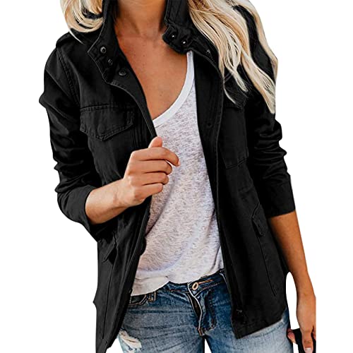 Übergangsjacke Damen Leichte sommerjacke Autumn Stehkragen Jacket Boyfriend Parka Sommerjacke Elegant leichte Jacke Kurzmantel Dünne Jacke Damen Übergangsjacke Damen Leichte sommerjacke Autumn Stehkragen Jacket Boyfriend Parka Sommerjacke Elegant leichte Jacke Kurzmantel Dünne Jacke Damen von Sonnena