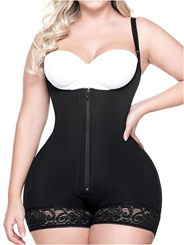 Sonryse 096 Kolumbianische Faja nach Operationen Kompressions-Shapewear Kleidungsstück nach Fettabsaugung für Frauen, 096 Schwarz, Small von Sonryse