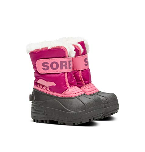 Sorel KIDS SNOW COMMANDER Schneestiefel für Unisex Kinder, Rot (Tropic Pink x Deep Blush) - Toddler, 23 EU von Sorel