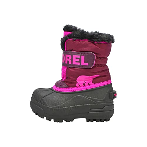 Sorel KIDS SNOW COMMANDER Schneestiefel für Unisex Kinder, Lila (Purple Dahlia x Groovy Pink) - Toddler, 22 EU von Sorel