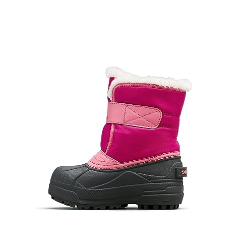 Sorel KIDS SNOW COMMANDER Schneestiefel für Unisex Baby, Rot (Tropic Pink x Deep Blush) - Children, 30 EU von Sorel