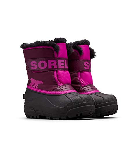 Sorel KIDS SNOW COMMANDER Schneestiefel für Unisex Baby, Lila (Purple Dahlia x Groovy Pink) - Children, 28 EU von Sorel