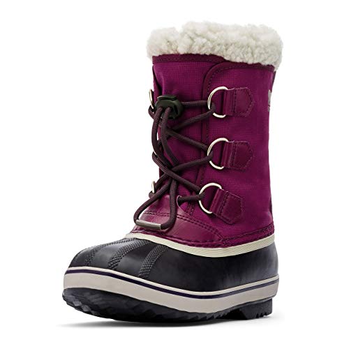 Sorel KIDS YOOT PAC NYLON WATERPROOF Schneestiefel für Unisex Kinder, Lila (Wild Iris x Dark Plum) - Youth, 37 EU von Sorel