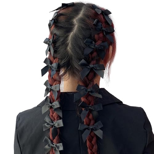 Mini-Haarspangen für Damen und Mädchen, kleine Schleife, einfarbig, 15 Stück von Sorrowso