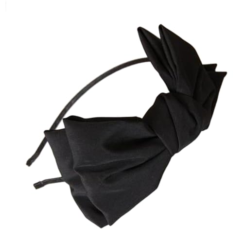 Satin-Schleifen-Stirnband, Vintage-Stil, große Fliege, Haarband, Damen, Abendessen, Party, Requisiten, Kopfschmuck, Haarstyling-Zubehör, Haarbänder, Haarschmuck von Sorrowso