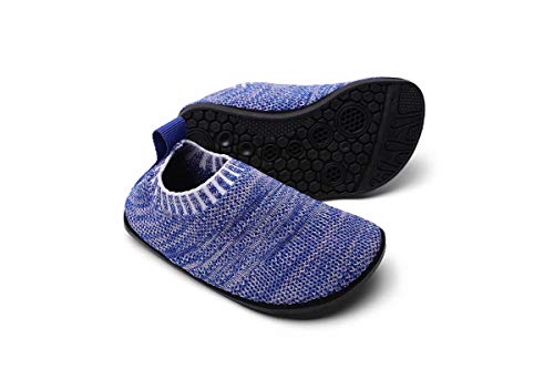 Sosenfer Kinder Hausschuhe Jungen mädchen Anti-Rutsch Sohle Kleinkinder Schuhe Baby Slipper Unisex-BLAN-18XIN von Sosenfer