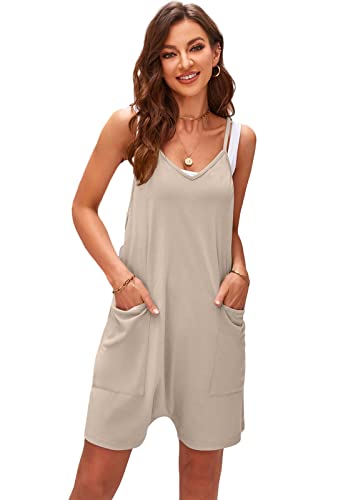 SotRong Overall Damen Sommer Kurz mit Tasche Einteilig Baggy-Overall Lässig Locker Baggy-Spielanzug Boho-Strampler Hosen Haferflocken M SotRong Overall Damen Sommer Kurz mit Tasche Einteilig Baggy-Overall Lässig Locker Baggy-Spielanzug Boho-Strampler Hosen Haferflocken M von SotRong