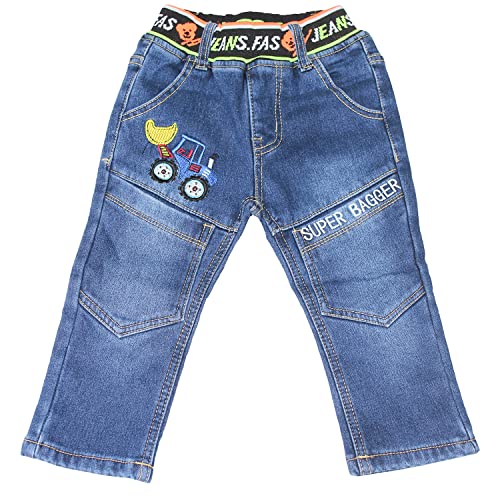 Sotala Boys Jungen Kinderhose Kinderjeans Jeans Hose Gummibund Thermohose Thermojeans Winterhose mit Fleece von Sotala