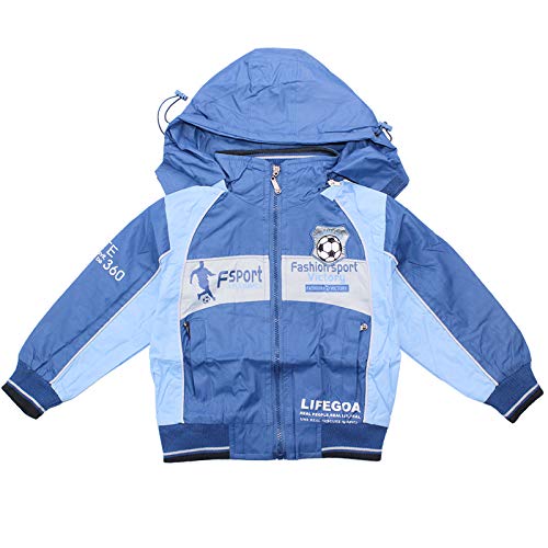 Sotala Kinder Jungen Jacke mit Kapuze Übergangsjacke Kapuzenjacke Windjacke in 3 Farben Größen 116 bis 140 von Sotala