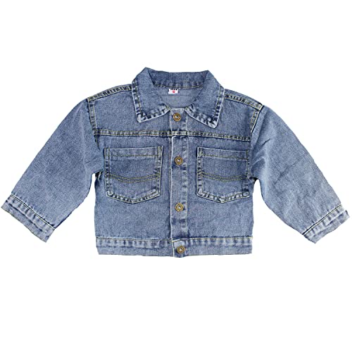 Sotala Kinder Mädchen Jeans Jacke Jeansjacke Denim Love Logo Jacket Übergangsjacke von Sotala