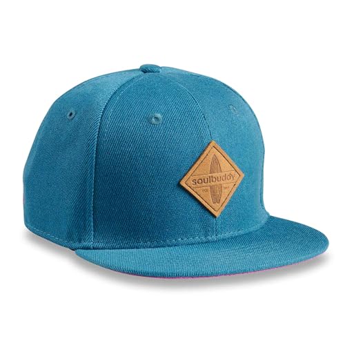 Soulbuddy Kinder Cap Basecap Kinder Jungen – Mütze Mädchen – Kappe Kinder – Sonnenhut Kinder – Kinder Geschenke – 3 Größen verfügbar – Petrol-Lila – Größe L von Soulbuddy