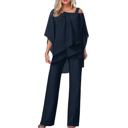 Soulolo Damen Hosenanzug Elegant Batwing Ärmel Shirts Hose Zweiteiler Sommer Outfits Sets Festlich Abendanzug Einfarbig Freizeitanzug Outfit Soulolo Damen Hosenanzug Elegant Batwing Ärmel Shirts Hose Zweiteiler Sommer Outfits Sets Festlich Abendanzug Einfarbig Freizeitanzug Outfit von Soulolo