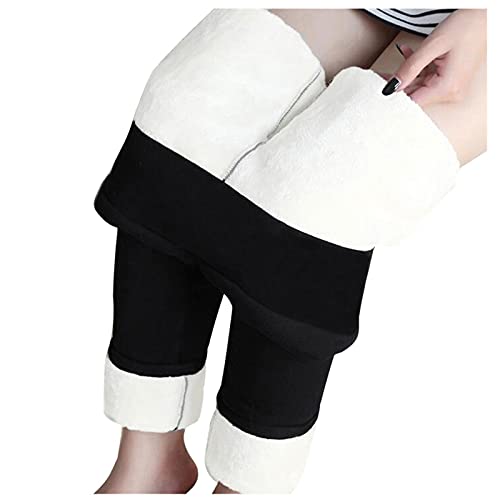 Soupliebe Leggins Blickdicht Schwarz,Thermoleggins Für Mädchen Fleece Gefüttert Thermoleggins Thermohose Winter Thermo Winterleggins Winterstrumpfhose Schwarz Hose Unterhosen Fleecehose Strumpfhose von Soupliebe