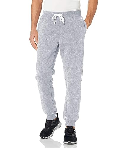 Southpole Herren Active Basic Jogger Fleece Pants Jogginghose, Grau Meliert, 3XL Große Größen Tall von Southpole