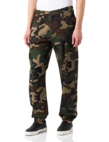 Southpole Herren Southpole Camo Cargo Pants Hose, Wood Camo, 31 von Southpole