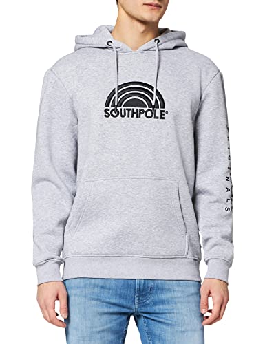 Southpole Herren Southpole Halfmoon Hoody Kapuzenpullover, H.grey, L von Southpole