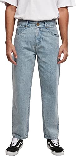 Southpole Herren Southpole Spray Logo Denim Pants , Retro Ltblue Destroyed Washed , 30 von Southpole