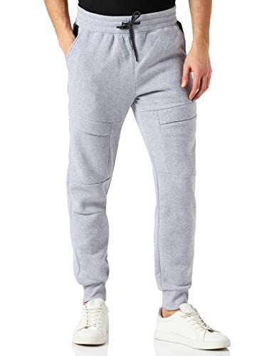 Southpole Herren Utility Flap Fleece Jogger Hose, h.Grey, S von Southpole