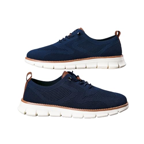 Herrenschuhe Wearbreeze, Urban - Ultra Bequeme Schuhe, Ultra Schuhe Männer, Wearbreeze Breeze Schuhe, Herren Wearbreeze Schuhe Leis, Herren Slip on Arch Support Bootsschuhe (Dark Blue,41) von Sovtay