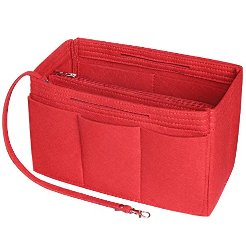 Soyizom Filz Handtasche Veranstalter einfügen, Tasche in Tasche Veranstalter einfügen Handtasche Liner, Tasche Veranstalter einfügen Fits Speedy 25-40, Neverfull (Rot, X-Large) von Soyizom