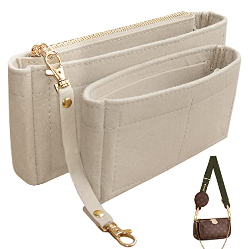 Soyizom Handtaschen-Organizer-Einsatz passt für mehrere Pochette-Zubehör-Taschen und Taschen, 2 Packungen in einem Set, Einsätze, Tragetasche, Organizer, Tasche innen, beige Soyizom Handtaschen-Organizer-Einsatz passt für mehrere Pochette-Zubehör-Taschen und Taschen, 2 Packungen in einem Set, Einsätze, Tragetasche, Organizer, Tasche innen, beige von Soyizom