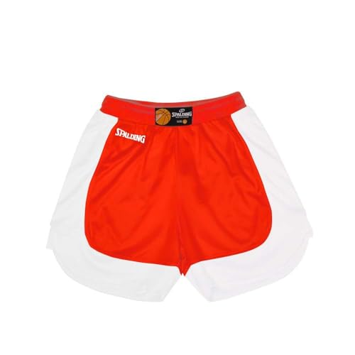 Spalding Jam Basketballshorts Damen rot/weiß, S von Spalding