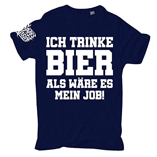 Spaß Kostet Übergrößen Herren Tshirt Ich trinke Bier als wäre es Mein Job Größe 3XL - 8XL von Spaß Kostet