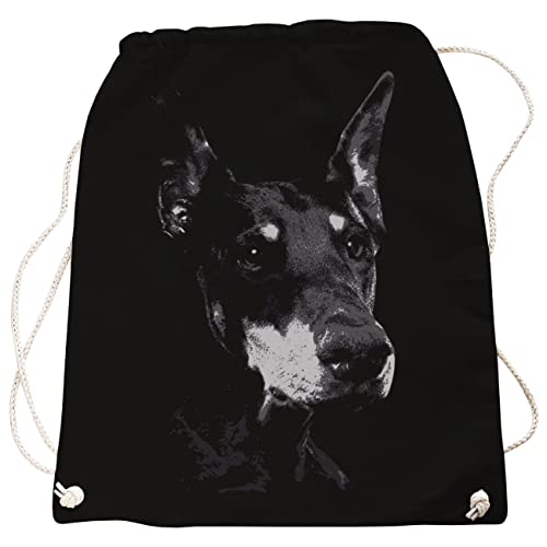 Spaß Kostet Rucksack Tasche Dobermann Hunde motiv kupiert als Gassi Beutel von Spaß Kostet