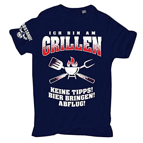 Spaß Kostet Übergrößen Herren Tshirt Ich Bin am Grillen Bier BRINGEN Größe 3XL - 8XL von Spaß Kostet