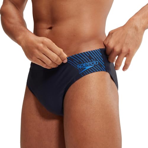 Speedo Herren-Slip mit Medley-Logo, 7 cm, marineblau/blau, 42 von Speedo